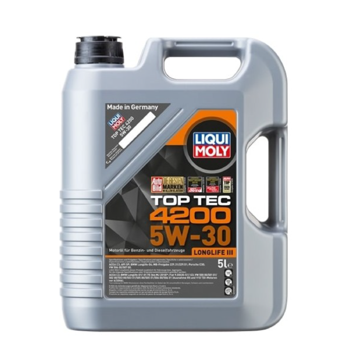 LIQUI MOLY 5W30 Motor Yağı Tam Sentetik TOP TEC 4200 5 Litre - Görsel 1
