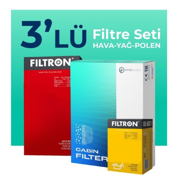 Filtron Audi Q5 40 TDi Filtre Bakım Seti (2021-2024) 3 LÜ