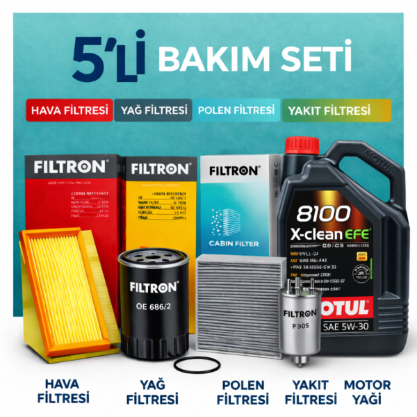 Filtron Land Rover Freelander 2.2 Motul Eco-Lite 0W-20 6 Lt Motor Yağı Filtre Seti (2006-2014) 5 Li
