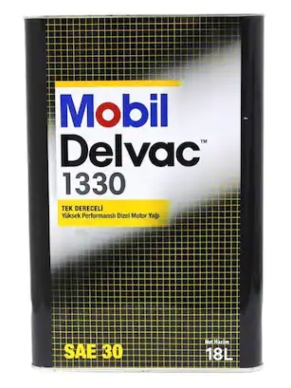 0-600x800-1 Mobil Delvac 1330 - 18 Litre Teneke Motor Yağı - Görsel 1