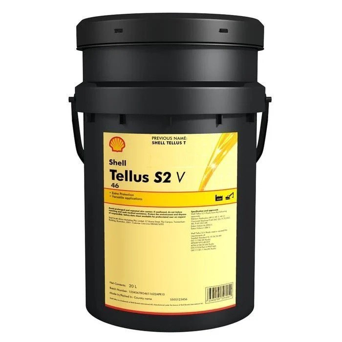 550026232-1 Shell Tellus S2 V 46 20 Lt Yüksek Performanslı Hidrolik Yağ - Görsel 1
