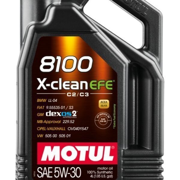 Motul 8100 X-Clean EFE 5W-30 Dexos2 Partiküllü - 4 Litre