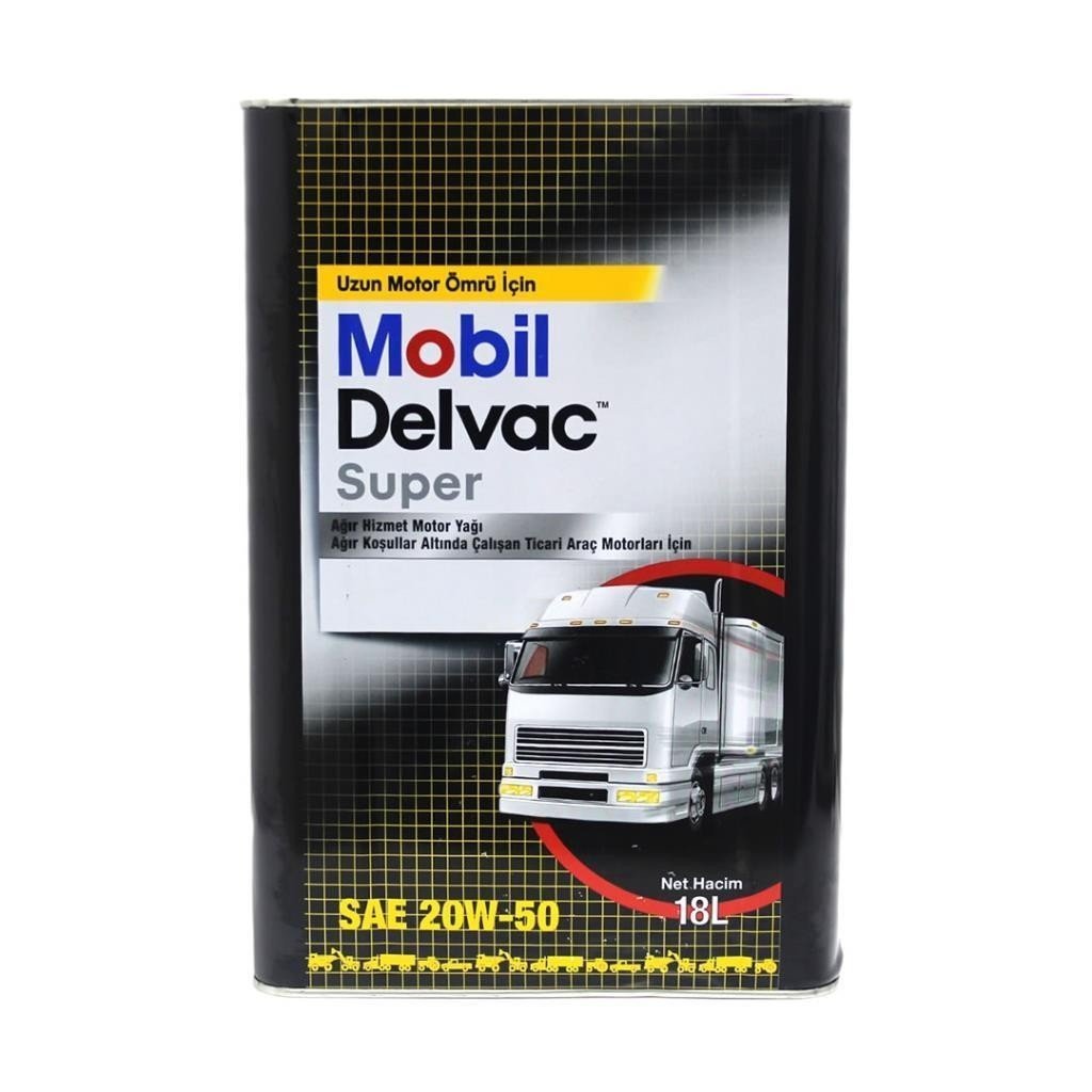 image_1080-120 Mobil Delvac Super 20W-50 18 Lt Ağır Dizel Araç Motor Yağı - Görsel 1