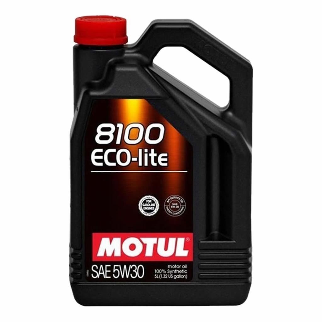 image_1080 Motul 8100 Eco-Lite 5W30 5 Litre Tam Sentetik Motor Yağı 2025 Üretim - Görsel 1
