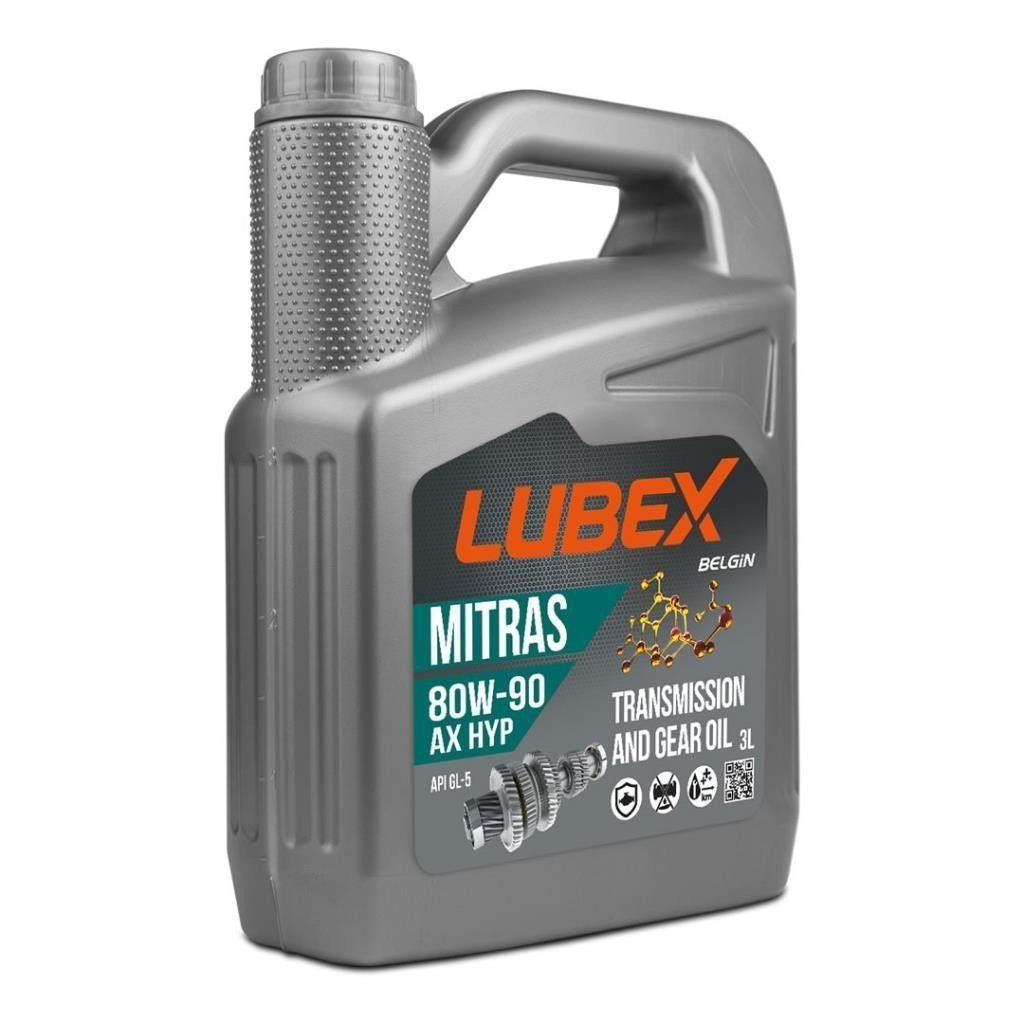image_1080-359 Lubex Mitras AX HYP 80W90 3 Lt Şanzıman Yağı - Görsel 1