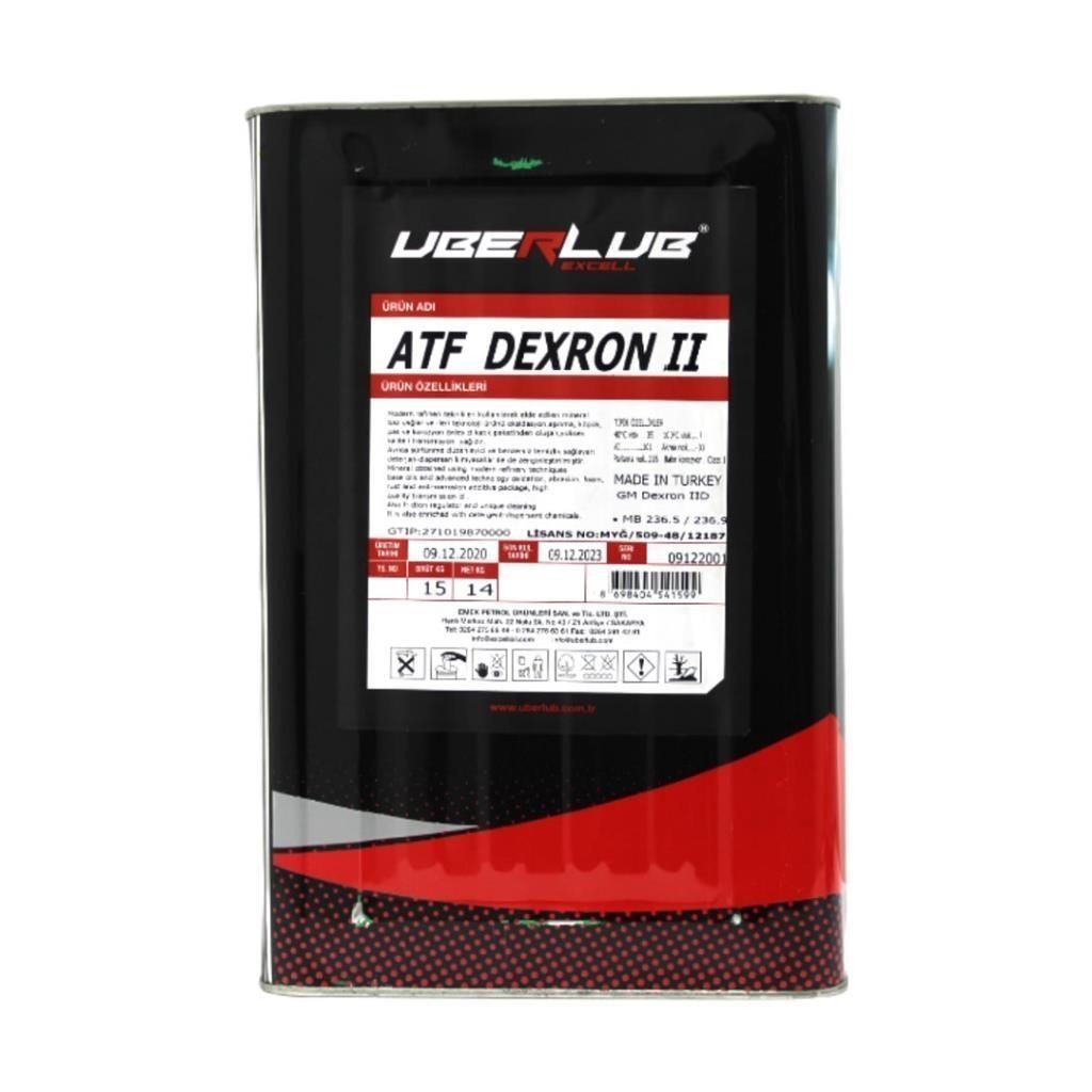 image_1080-500 Uberlub Excell ATF Dexron 2 16 Lt Otomatik Şanzıman Yağı - Görsel 1