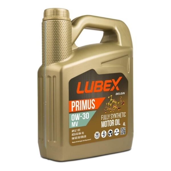 Lubex Primus MV 0W30 4 Lt Tam Sentetik Motor Yağı