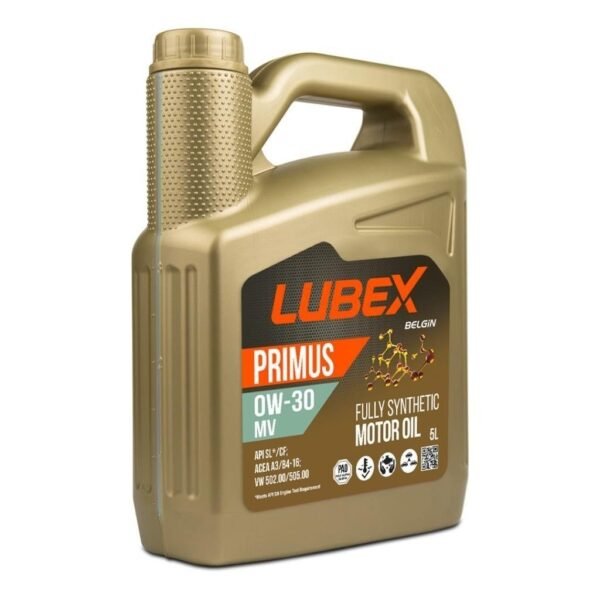 Lubex Primus MV 0W30 5 Lt Tam Sentetik Motor Yağı