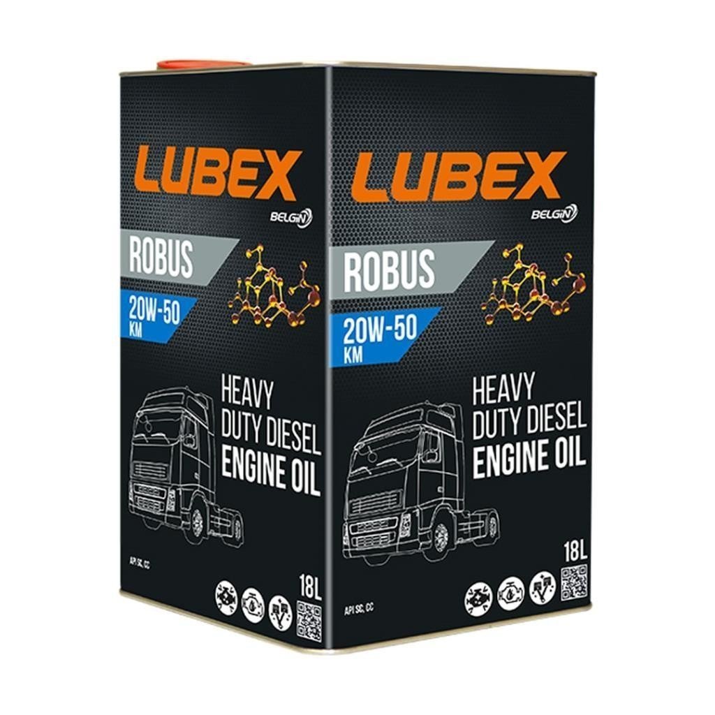 image_1080-81 Lubex Robus KM 20W50 18 Lt Mineral Motor Yağı - Görsel 1