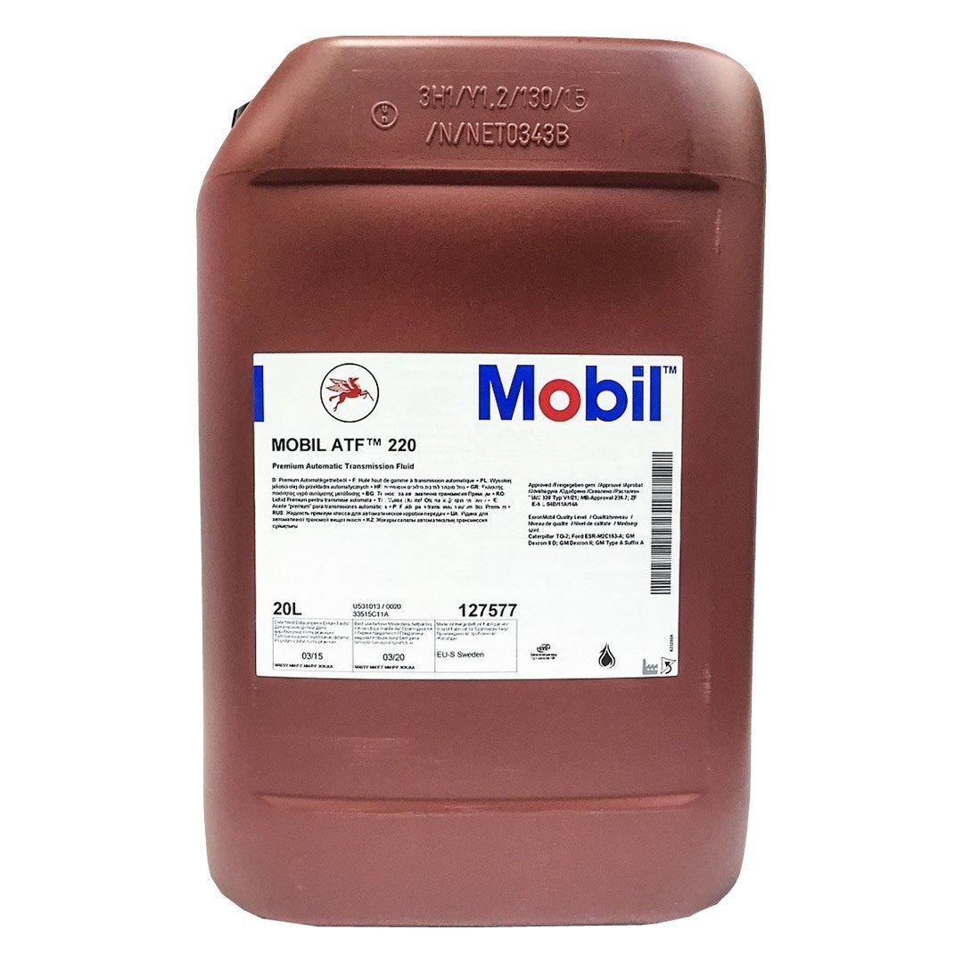 mobil-atf-220-20-lt Mobil ATF 220 Dexron II 20 Lt Otomatik Şanzıman Yağı - Görsel 1