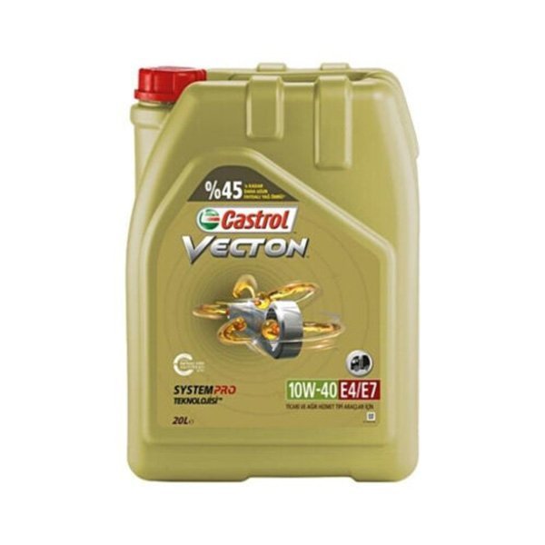 Castrol Vecton E4/E7 10W-40 20 lt Motor Yağı Yeni