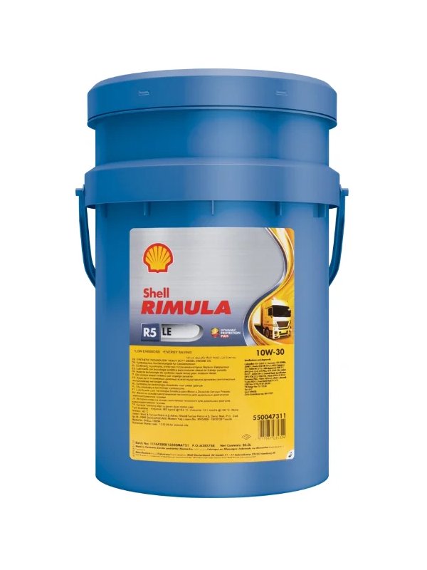 Basliksiz-1-142-600x800-1 Shell Rimula R5 LE 10W-30 - 20 Litre Motor Yağı - Görsel 1