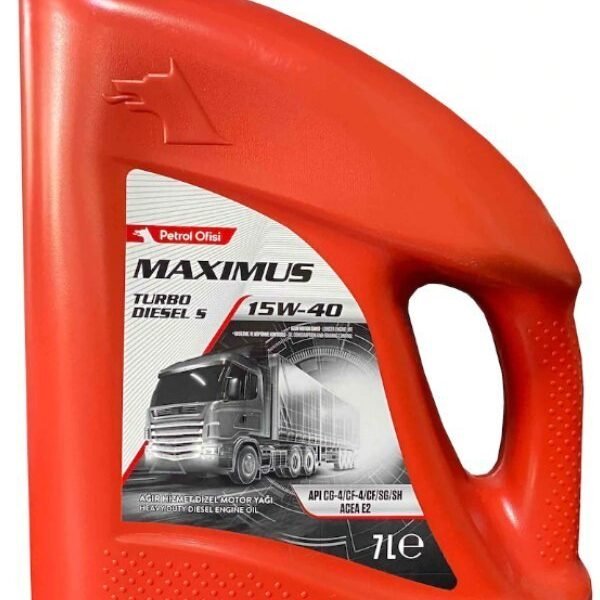 Petrol Ofisi Maximus Turbo Diesel S 15W-40 - 7 Litre Motor Yağı
