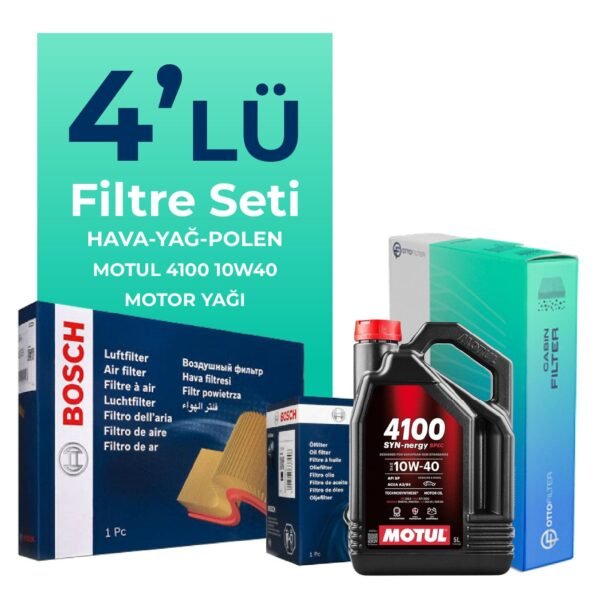 BOSCH Jeep Grand Cherokee 3.1 Dizel Filtre Bakım Seti Motul Motor Yağlı (1999-2002) 4 Lü