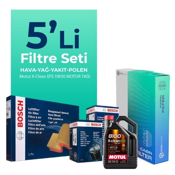 BOSCH Mercedes Sprinter 316 Dizel Filtre Bakım Seti Motul Motor Yağlı (2011-2021) 5 Li