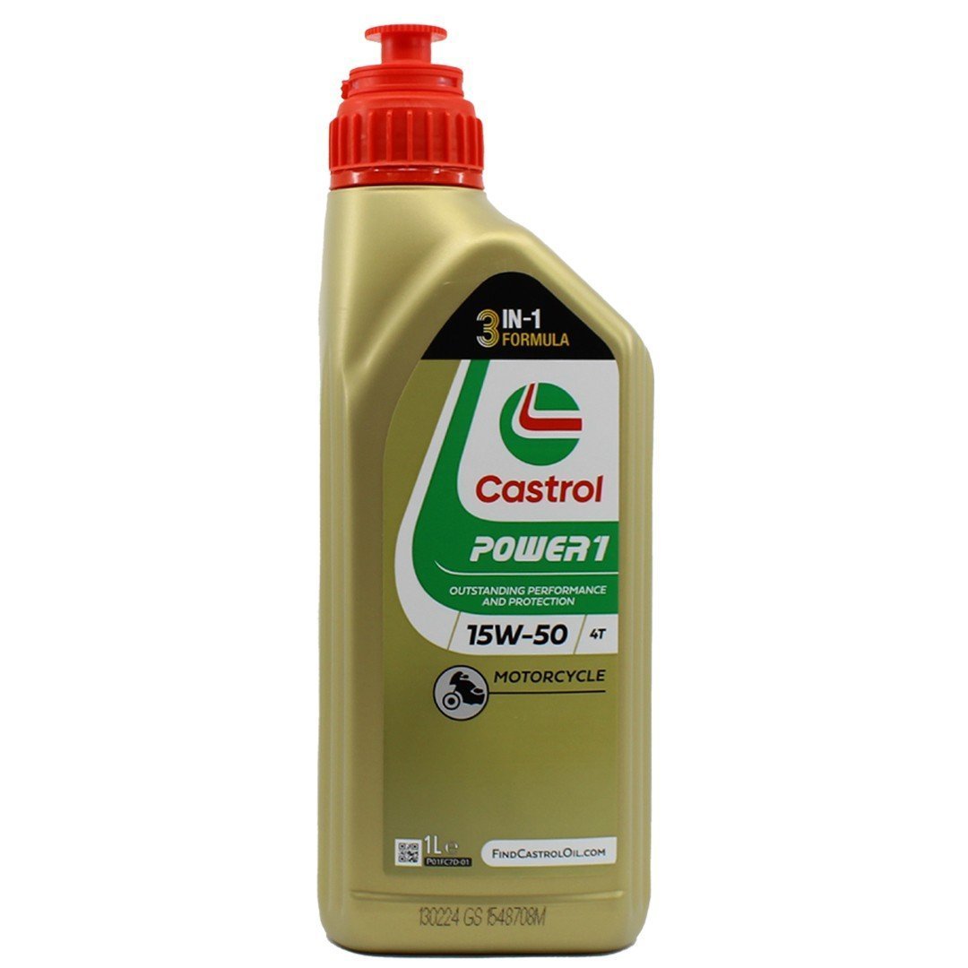 castrol-4t-power1-15w50-1lt Castrol Power 1 4T 15W50 1 Lt Motosiklet Yağı - Görsel 1