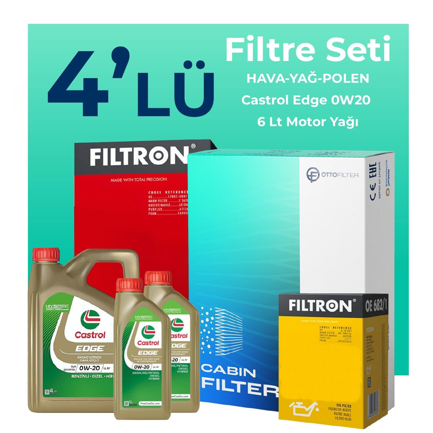 filtron-ford-focus-1-5-dizel-manuel-filtre-bakim-seti-castrol-motor-yagli-2018-2024-4-lu-109502 Filtron Ford Focus 1.5 Dizel Manuel Filtre Bakım Seti Castrol Motor Yağlı (2018-2024) 4 Lü - Görsel 1