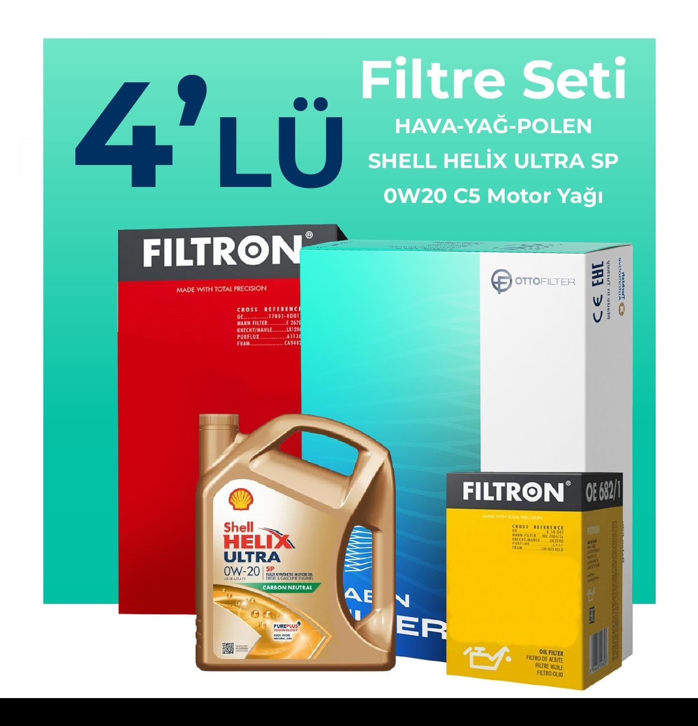 filtron-honda-hr-v-1-5-benzin-filtre-bakim-seti-shell-motor-yagli-2015-2021-4-lu-104655 Filtron Honda HR-V 1.5 Benzin Filtre Bakım Seti Shell Motor Yağlı (2015-2021) 4 Lü - Görsel 1