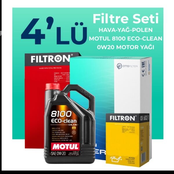 Filtron Seat Leon 1.5 TSi Filtre Bakım Seti Motul Motor Yağlı (2020-2024) 4 Lü
