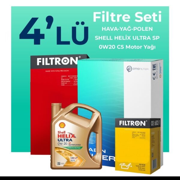 Filtron Suzuki Splash 1.2 Filtre Bakım Seti Shell Motor Yağlı (2010-2013) 4 Lü