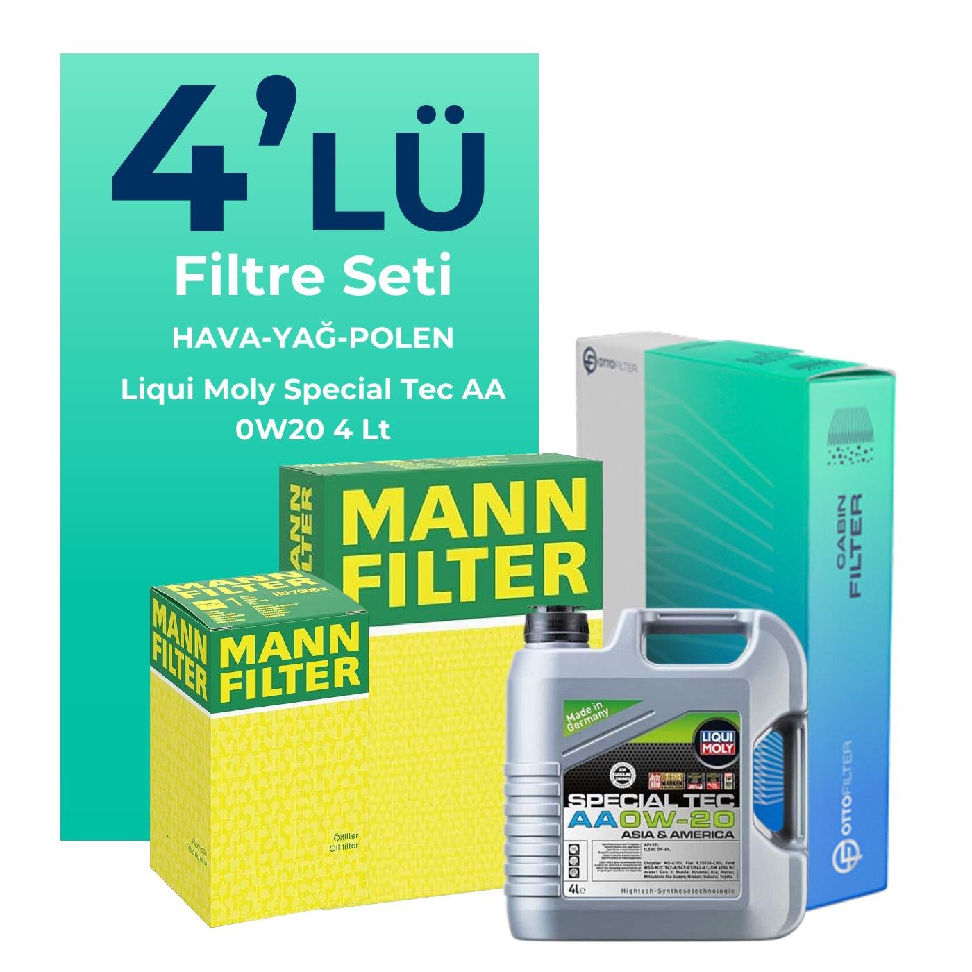 mann-honda-civic-1-5-benzin-fc5-filtre-bakim-seti-liqui-moly-motor-yagli-2017-2021-4-lu-122002 MANN Honda Civic 1.5 Benzin FC5 Filtre Bakım Seti Liqui Moly Motor Yağlı (2017-2021) 4 Lü - Görsel 1