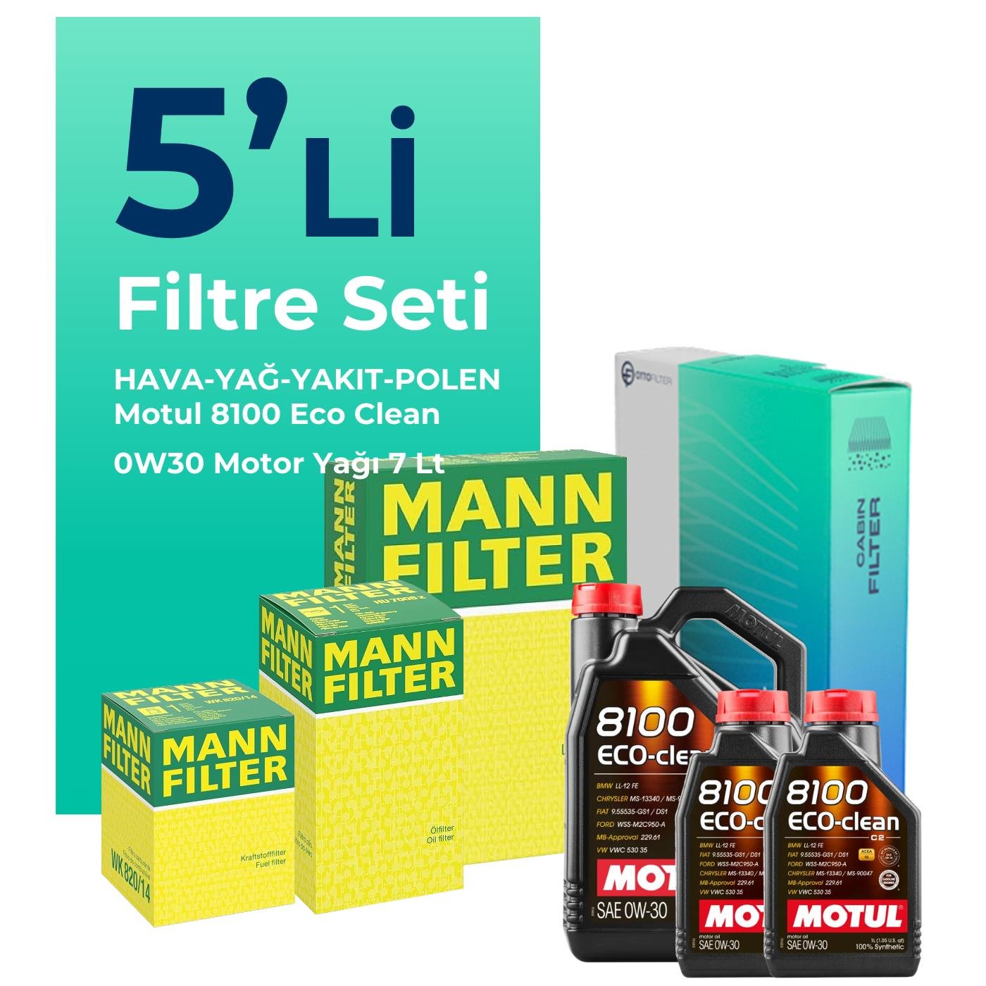 mann-peugeot-boxer-2-2-dizel-bluehdi-filtre-bakim-seti-motul-motor-yagli-2019-2024-5-li-119990 MANN Peugeot Boxer 2.2 Dizel BLUEHDi Filtre Bakım Seti Motul Motor Yağlı (2019-2024) 5 Li - Görsel 1