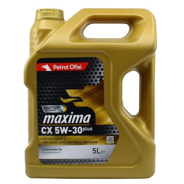 Petrol Ofisi Maxima CX 5W30 5 Lt Tam Sentetik Partiküllü Motor Yağı