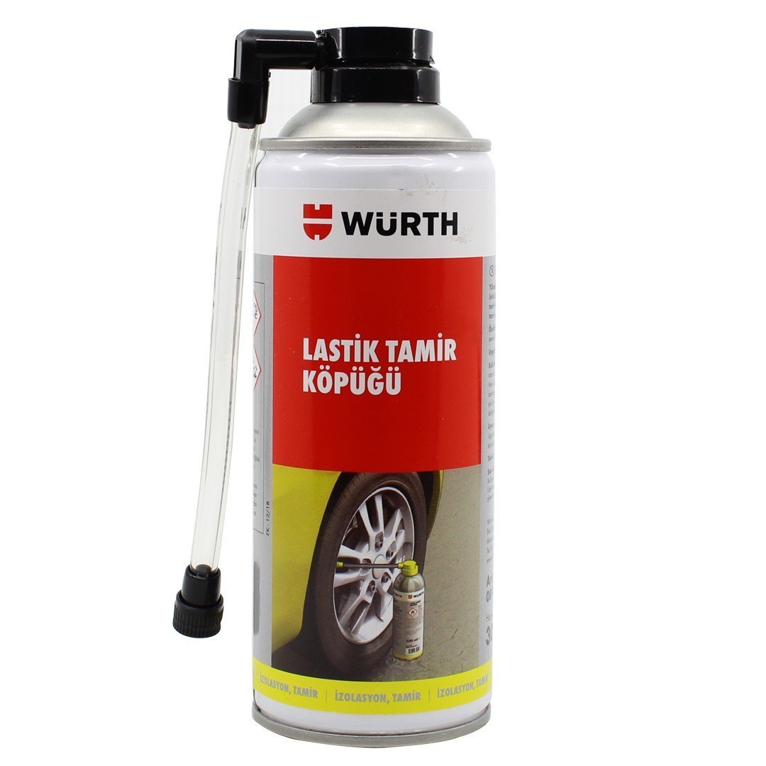 wurth-lastik-tamir-kopugu Würth Lastik Tamir Köpüğü 300 ML Otomobil ve Motosikletler İçin - Görsel 1